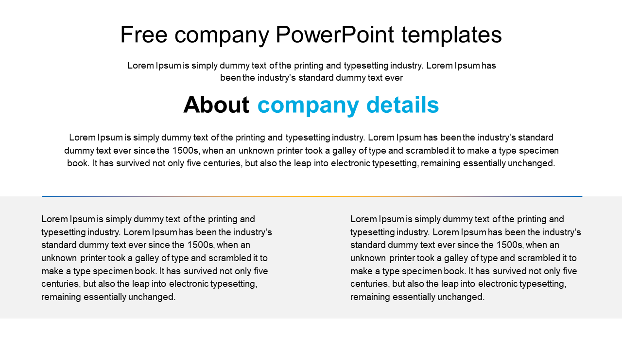 Free - Free Company PowerPoint Template and Google Slides Themes